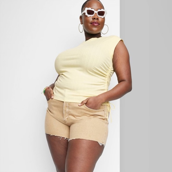 Women’s Side Cinched Top • Light Yellow • Wild Fable - Picture 2 of 4